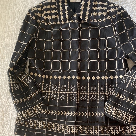 VALERIE Stevens Jacket/Blazer size 10 Vintage linen/silk excellent condition - Picture 2 of 16
